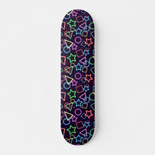 Skateboard Formas de neón