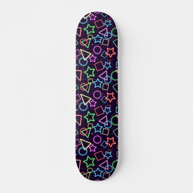 Skateboard Formas de neón (Anverso )