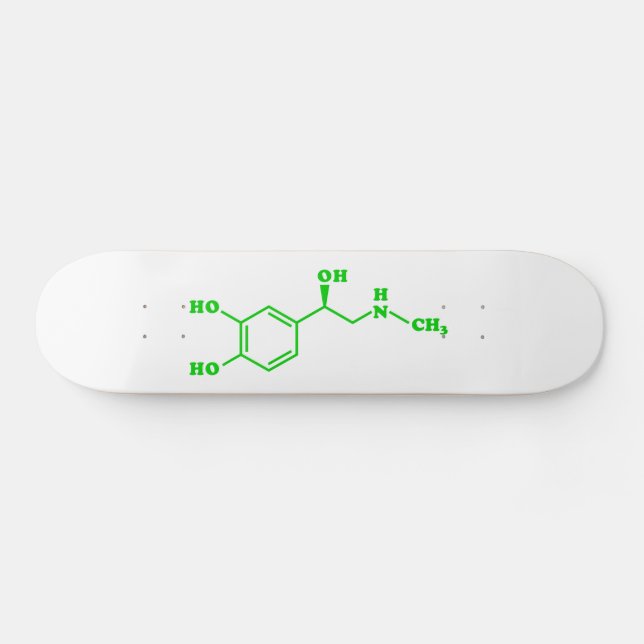Skateboard Fórmula Química Molecular Adrenalina (Horz)