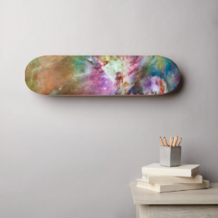 Skateboard Foto de espacio de la galaxia de nebulosas de colo