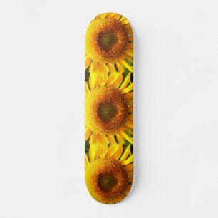 Skateboard Foto de girasol gigante amarillo