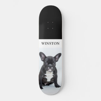 Skateboard Foto de Mascota de Bulldog francés