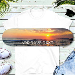 Skateboard Foto personalizado y texto personalizado