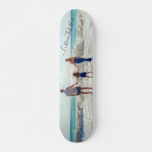 Skateboard Foto personalizado y texto su propio diseño person