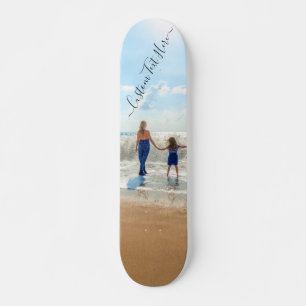 Skateboard Foto personalizado y texto su propio tablero de di
