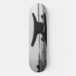 Skateboard foto tema marino, blanco y negro