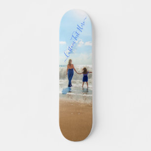 Skateboard Foto y texto personalizado - Su propio diseño - Co