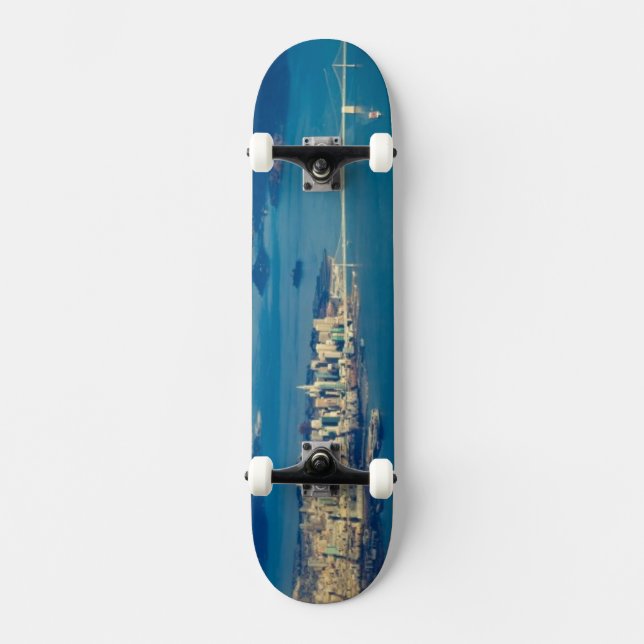 Skateboard Fotografía aérea del San Francisco Bay (Anverso)