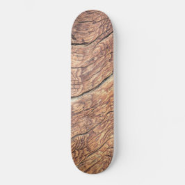 Skateboard Fotografía de madera hermosa con grietas naturales