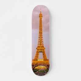 Skateboard Fotografía romántica de la Torre Eiffel | París, F