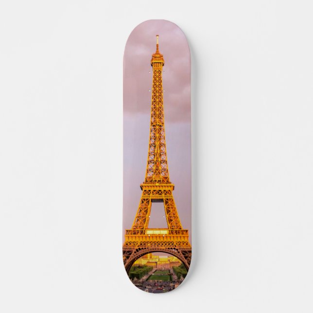 Skateboard Fotografía romántica de la Torre Eiffel | París, F (Anverso )