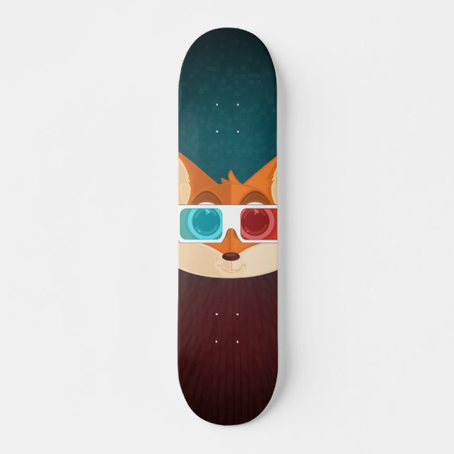 Skateboard Fox - 3D (Anverso )