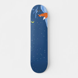 Skateboard Fox de la noche del invierno