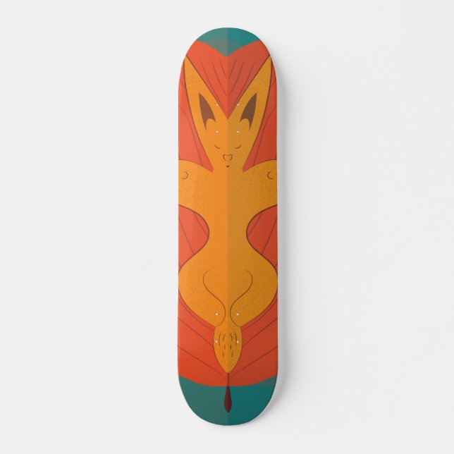 Skateboard Fox flotante (Anverso )