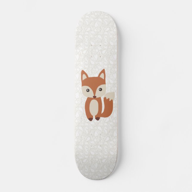 Skateboard Fox lindo del bebé (Anverso)