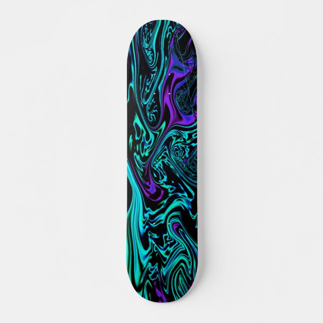Skateboard Fractal abstracto cósmico de Digitaces (Anverso )