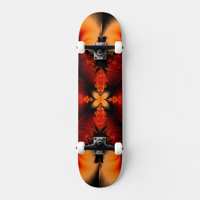 Skateboard Fractal bronce (Anverso)