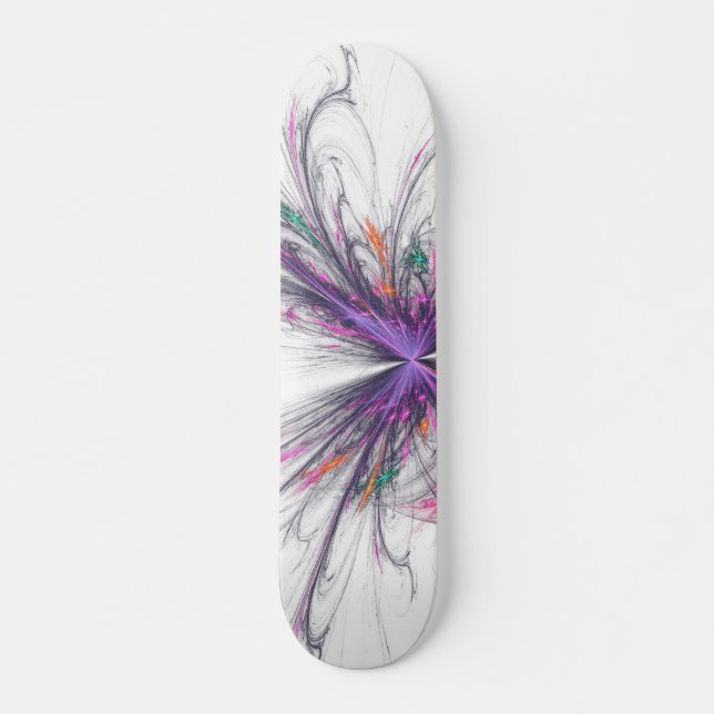 Skateboard Fractal de mariposa elegante (Anverso )