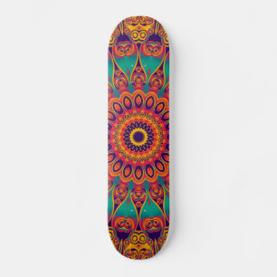 Skateboard Fractal del caleidoscopio del tatuaje