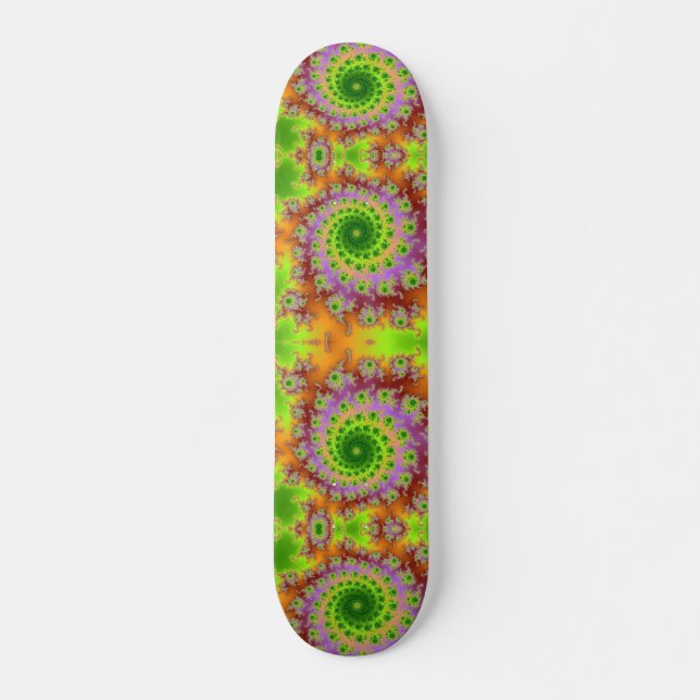 Skateboard Fractal Green Eyed (Anverso )