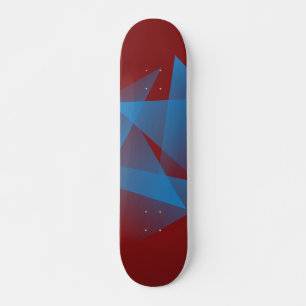 Skateboard Fragmentos azules flotantes