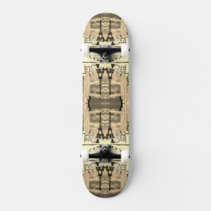 Skateboard Francia vintage París torre Eiffel palacio Chaillo