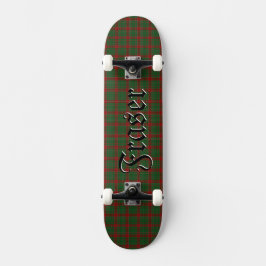 Skateboard Fraser de Castillo Leathers Tartán Plano de Placa