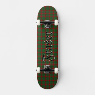 Skateboard Fraser de Castillo Leathers Tartán Plano de Placa