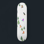 Skateboard Freeride Snowboarder Ilustracion Snowboarding<br><div class="desc">ilustracion de arte de Guay de pintorescos snowboard coloridos,  snowboard downhill en Mountains entre pinos,  abetos,  abetos sobre nieve fresca en polvo. Snowboard y paseos al aire libre en un bosque de invierno. Regalos de Snowboard. Decoración de Navidades de snowboard.</div>