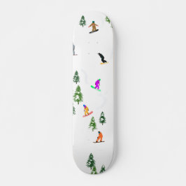 Skateboard Freeride Snowboarder Ilustracion Snowboarding
