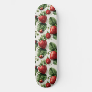 Skateboard Fresa de color de agua y patrón transparente para