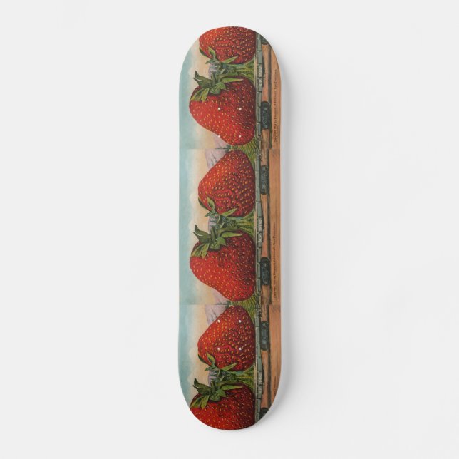 Skateboard Fresas Gigante Fruto de la Antigüedad (Anverso)
