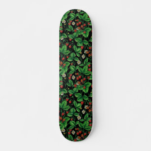 Skateboard Fresas silvestres en negro