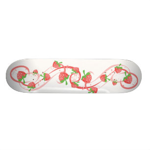 Skateboard Fresas Swirls Forever