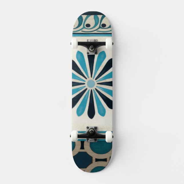 Skateboard Frisa índigo no embellecida II (Anverso)