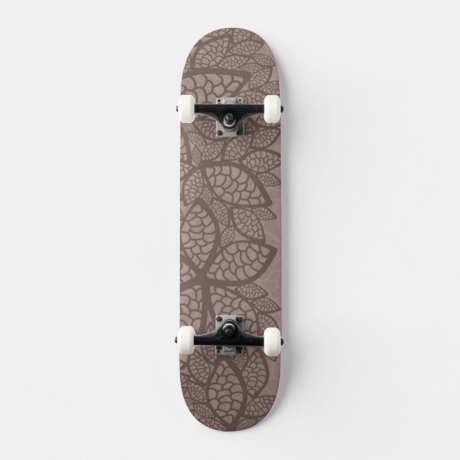 Skateboard Frontera y fondo del modelo de la hoja (Anverso)