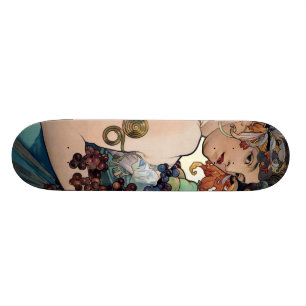 Skateboard Fruta de Alfons Mucha 1897