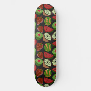 Skateboard Fruto tropical sin soldadura patrón colorido