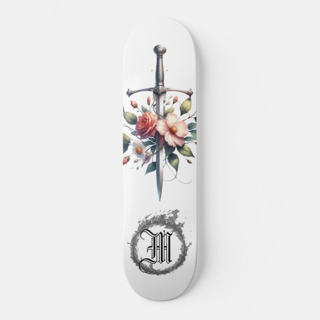 Skateboard *~* Fuego AP88 Espada Medieval Floral (Anverso)