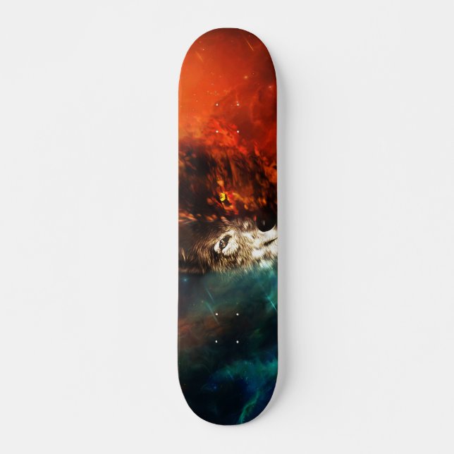 Skateboard Fuego de lobo y hielo (Anverso )