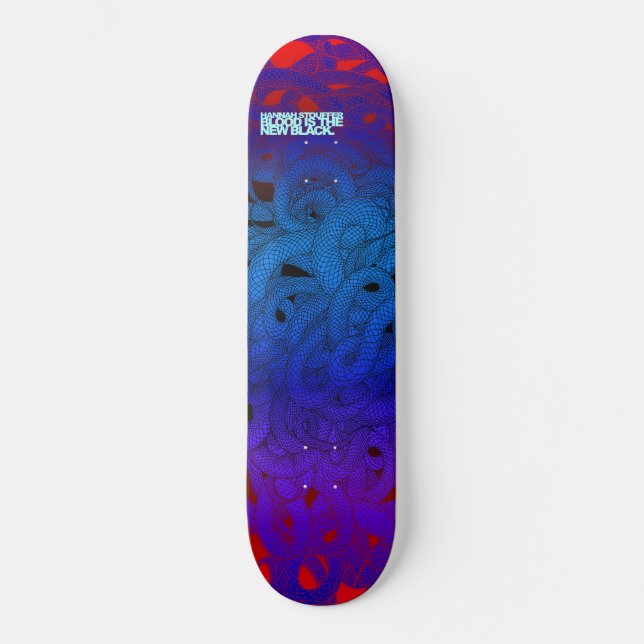 Skateboard Fuego serpentino de Hannah Stouffer (Anverso)