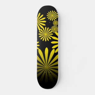 Skateboard Fuegos artificiales amarillos