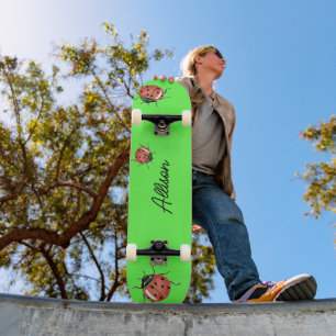 Skateboard Fun neón verde Ladybug