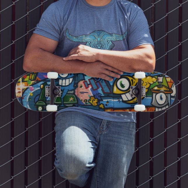 Skateboard - Fun Urban Street Art (Exterior 3)