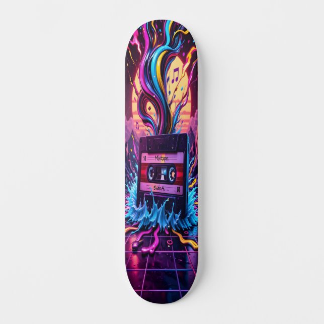 Skateboard Fundición de cassette - Retro Vibes Edition 2 (Anverso)