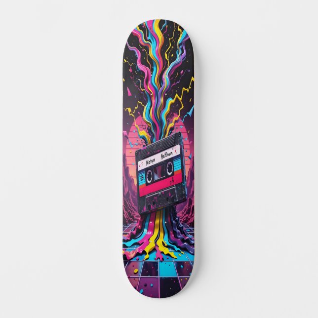 Skateboard Fundición de cassette - Retro Vibes Edition 4 (Anverso)
