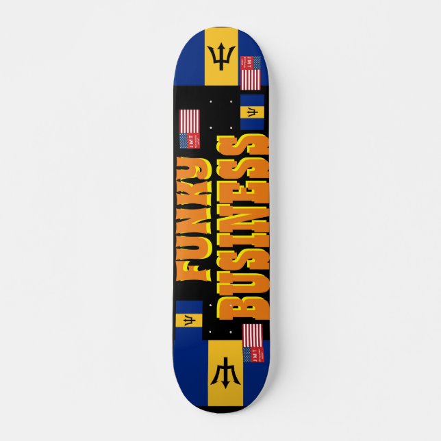Skateboard FUNKY BUSINESS JMT BARB 7 3/4" cubierta para skate (Anverso )