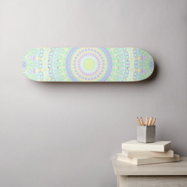Skateboard Funky Hippie Mandala (Arte de pared (horz))
