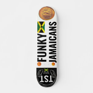 Skateboard FUNKY JAMAICANS 7 Placa de patinaje de 3/4"
