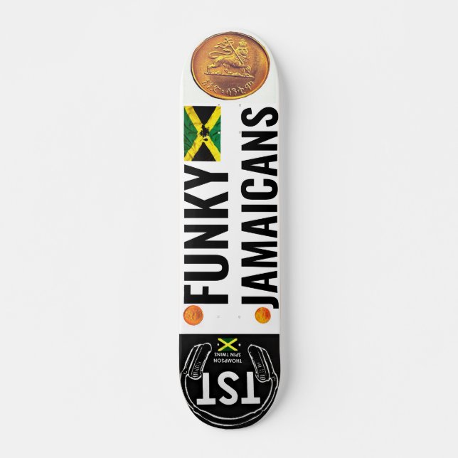 Skateboard FUNKY JAMAICANS 7 Placa de patinaje de 3/4" (Anverso )